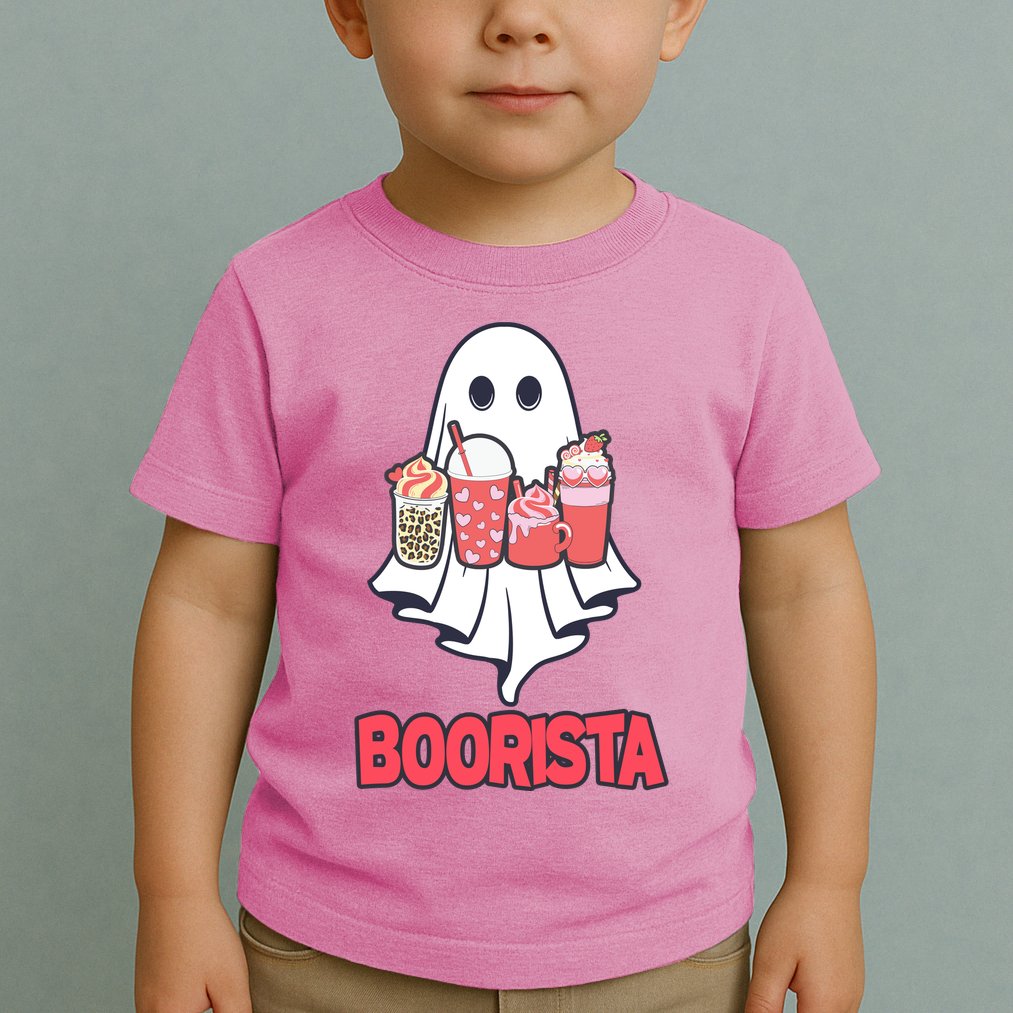 Coffee Boorista Ghost Halloween Barista Toddler T-Shirt