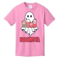 Coffee Boorista Ghost Halloween Barista Kids T-Shirt