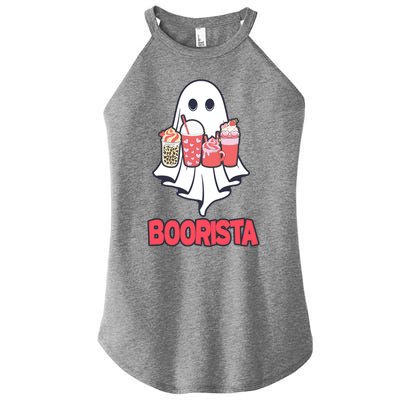 Coffee Boorista Ghost Halloween Barista Women’s Perfect Tri Rocker Tank