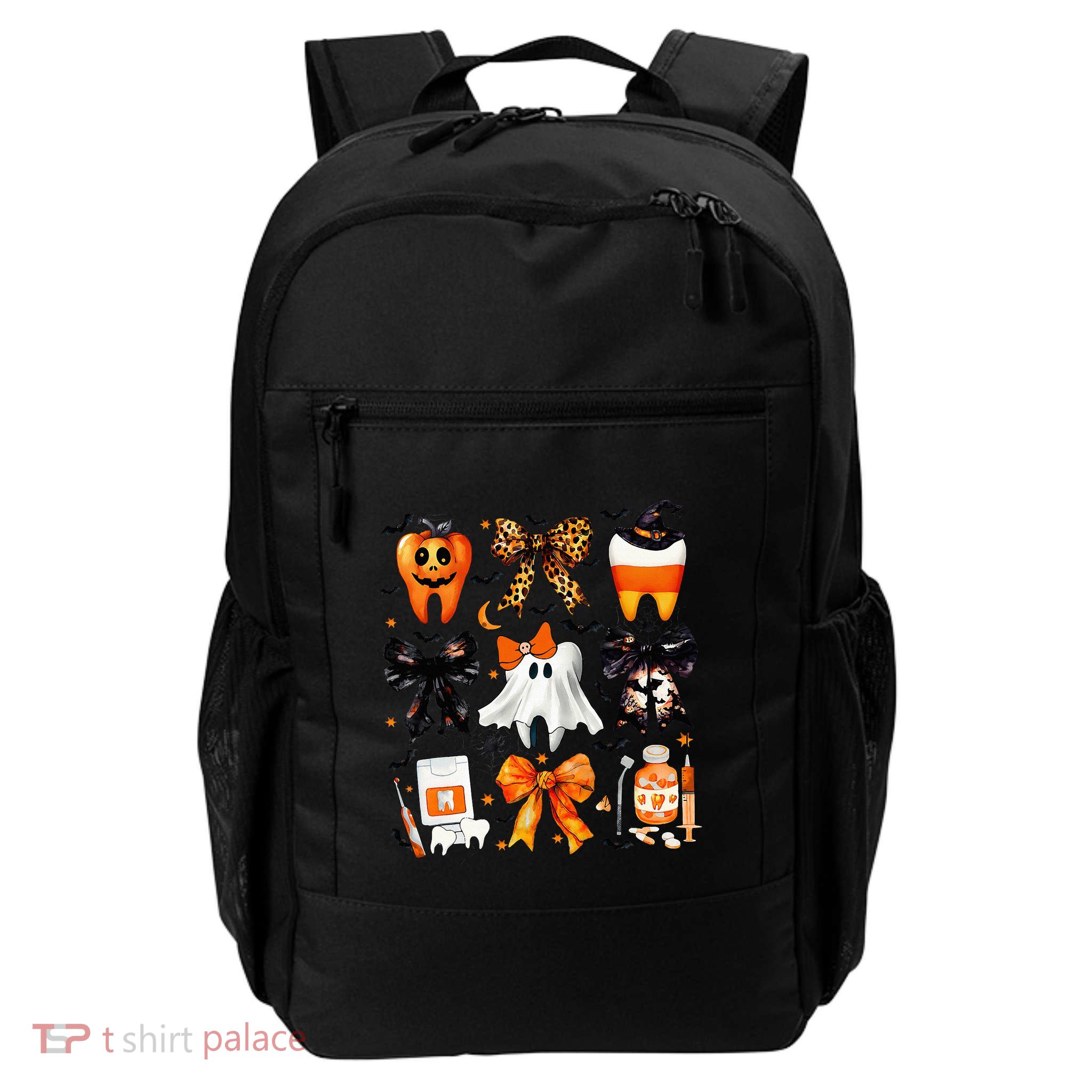 Coquette Bow Halloween Th Dentist Dental Assistant Ghost Backpack