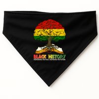 Celebrate Black History Honoring The Past Inspiring The Future Tree Root Book USA-Made Doggie Bandana