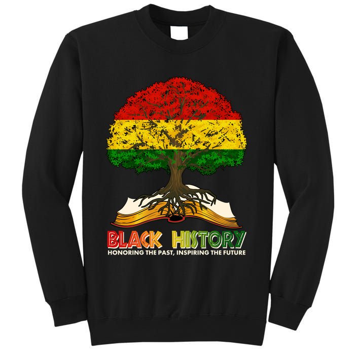 Celebrate Black History Honoring The Past Inspiring The Future Tree Root Book Sweatshirt