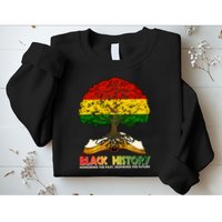 Celebrate Black History Honoring The Past Inspiring The Future Tree Root Book Sweatshirt