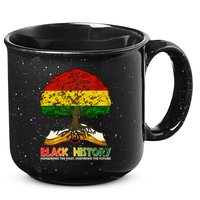 Celebrate Black History Honoring The Past Inspiring The Future Tree Root Book 15oz Campfire Ceramic Mug