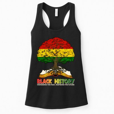 Celebrate Black History Honoring The Past Inspiring The Future Tree Root Book Womens Tank Top