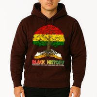Celebrate Black History Honoring The Past Inspiring The Future Tree Root Book Hoodie