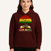 Celebrate Black History Honoring The Past Inspiring The Future Tree Root Book Hoodie