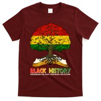 Celebrate Black History Honoring The Past Inspiring The Future Tree Root Book T-Shirt