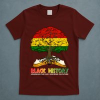 Celebrate Black History Honoring The Past Inspiring The Future Tree Root Book T-Shirt
