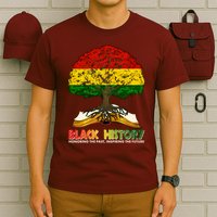 Celebrate Black History Honoring The Past Inspiring The Future Tree Root Book T-Shirt