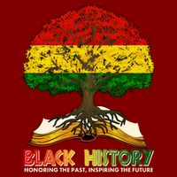 Celebrate Black History Honoring The Past Inspiring The Future Tree Root Book T-Shirt