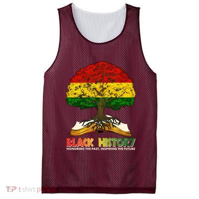 Celebrate Black History Honoring The Past Inspiring The Future Tree Root Book Mesh Reversible Basketball Jersey Tank