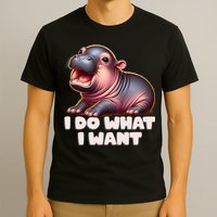 Cute Baby Hippo Moo Deng I Do What I Want T-Shirt