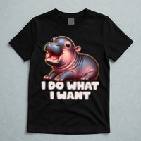 Cute Baby Hippo Moo Deng I Do What I Want T-Shirt