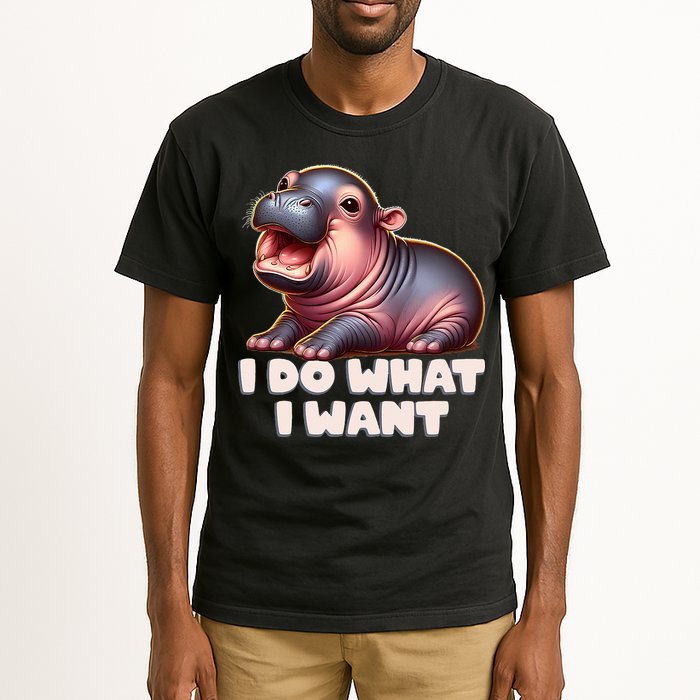 Cute Baby Hippo Moo Deng I Do What I Want Tall T-Shirt
