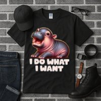 Cute Baby Hippo Moo Deng I Do What I Want Tall T-Shirt