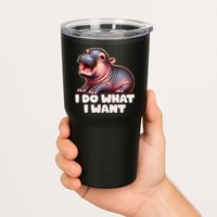 Cute Baby Hippo Moo Deng I Do What I Want Tumbler