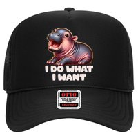 Cute Baby Hippo Moo Deng I Do What I Want Hat