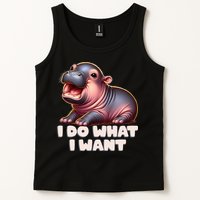 Cute Baby Hippo Moo Deng I Do What I Want Tank Top