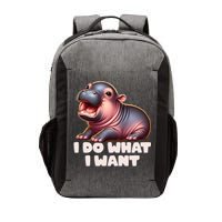 Cute Baby Hippo Moo Deng I Do What I Want Vector Backpack