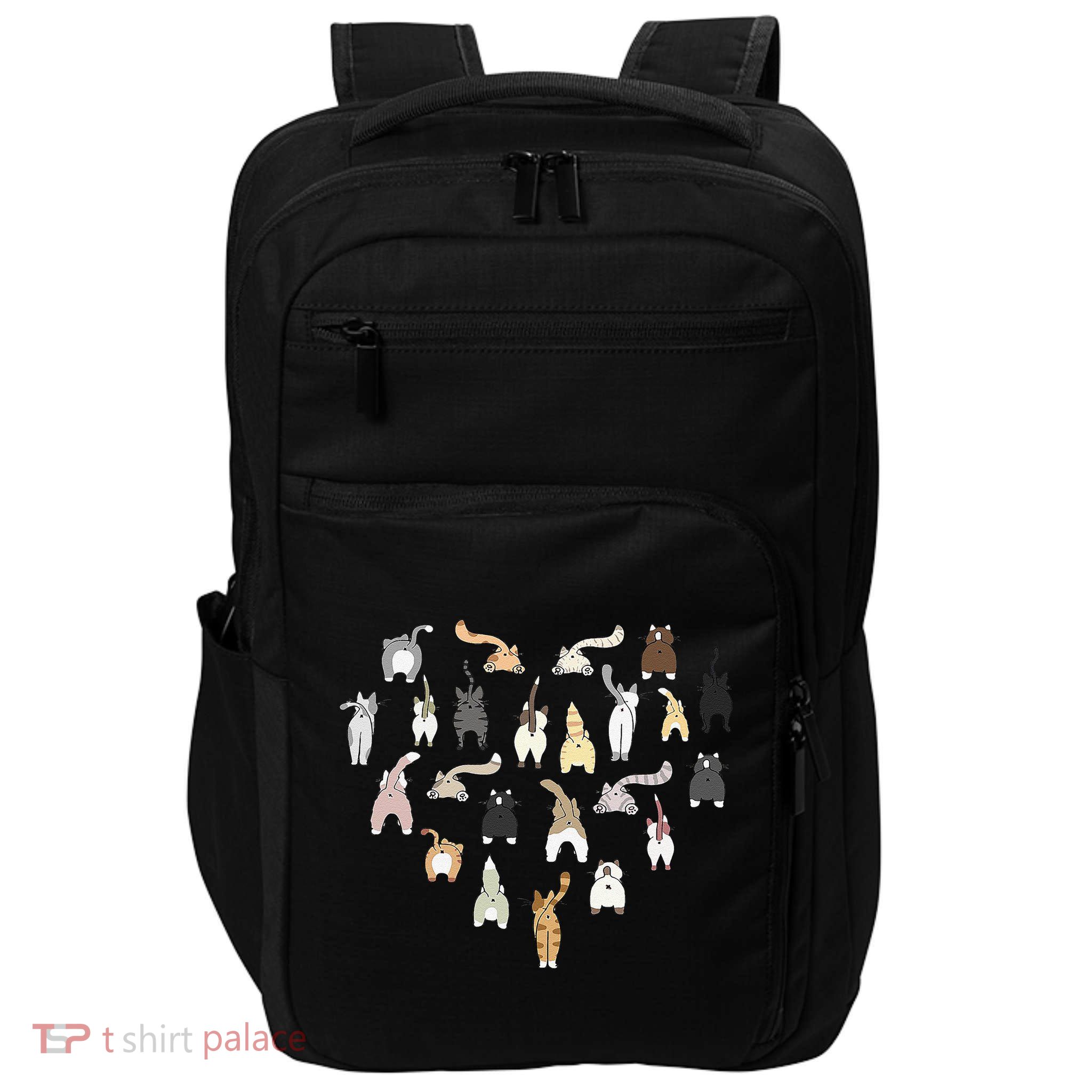 Cat Butt Heart Impact Tech Backpack
