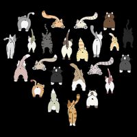Cat Butt Heart Womens Tank Top
