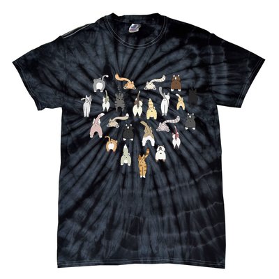 Cat Butt Heart Tie-Dye T-Shirt