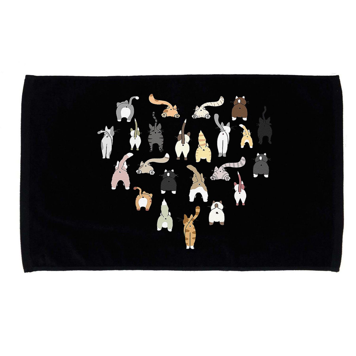 Cat Butt Heart Microfiber Hand Towel