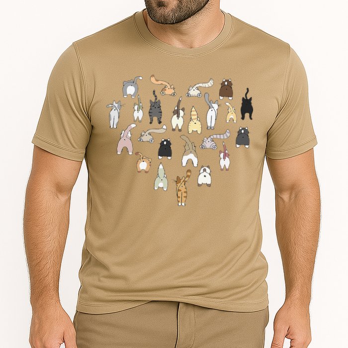 Cat Butt Heart Cooling Performance Crew T-Shirt