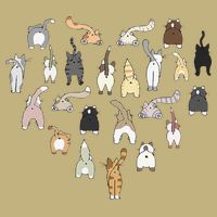 Cat Butt Heart Cooling Performance Crew T-Shirt