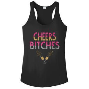 Cheers Bitches Happy New Years Eve Gift For Women Ladies PosiCharge Competitor Racerback Tank