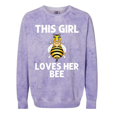 Cute Bee Honey Bee Keeper Beekeeping Save Bees Gift Colorblast Crewneck Sweatshirt