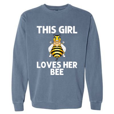 Cute Bee Honey Bee Keeper Beekeeping Save Bees Gift Garment-Dyed Sweatshirt