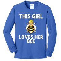 Cute Bee Honey Bee Keeper Beekeeping Save Bees Gift Kids Long Sleeve Shirt