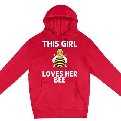 Cute Bee Honey Bee Keeper Beekeeping Save Bees Gift Premium Pullover Hoodie