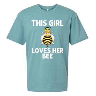 Cute Bee Honey Bee Keeper Beekeeping Save Bees Gift Sueded Cloud Jersey T-Shirt