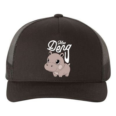 Cute Baby Hippo Moo Deng Cute Hippopotamus Moo Deng Yupoong Adult 5-Panel Trucker Hat