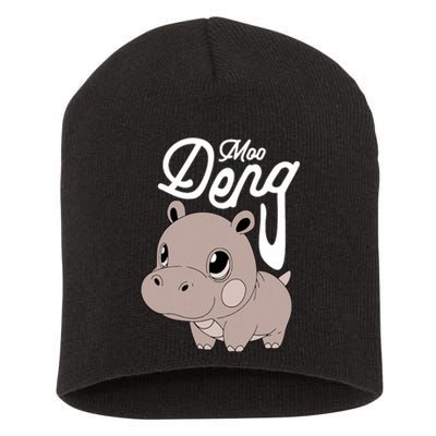 Cute Baby Hippo Moo Deng Cute Hippopotamus Moo Deng Short Acrylic Beanie