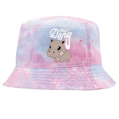 Cute Baby Hippo Moo Deng Cute Hippopotamus Moo Deng Tie-Dyed Bucket Hat