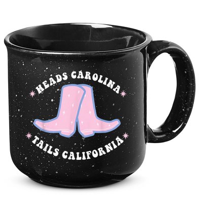 Cowgirl Boots Heads Carolina Tail California Western Country 15oz Campfire Ceramic Mug