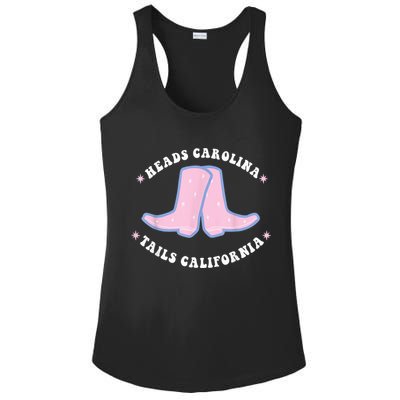 Cowgirl Boots Heads Carolina Tail California Western Country Ladies PosiCharge Competitor Racerback Tank