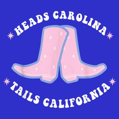 Cowgirl Boots Heads Carolina Tail California Western Country T-Shirt