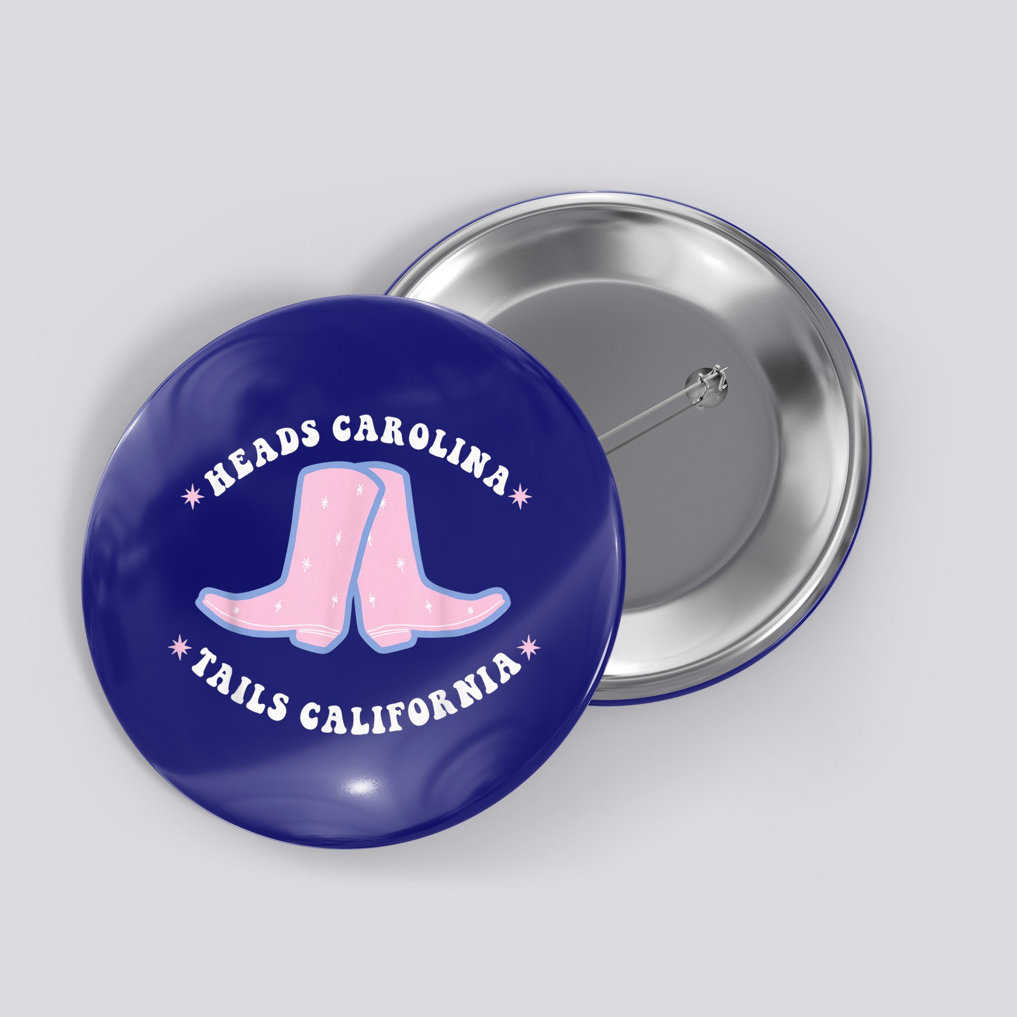Cowgirl Boots Heads Carolina Tail California Western Country Button