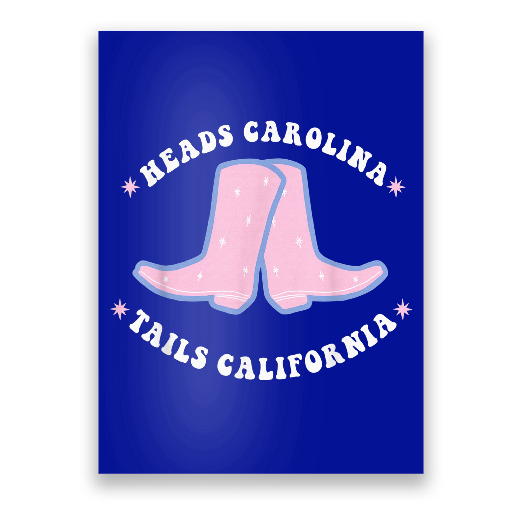 Cowgirl Boots Heads Carolina Tail California Western Country Poster