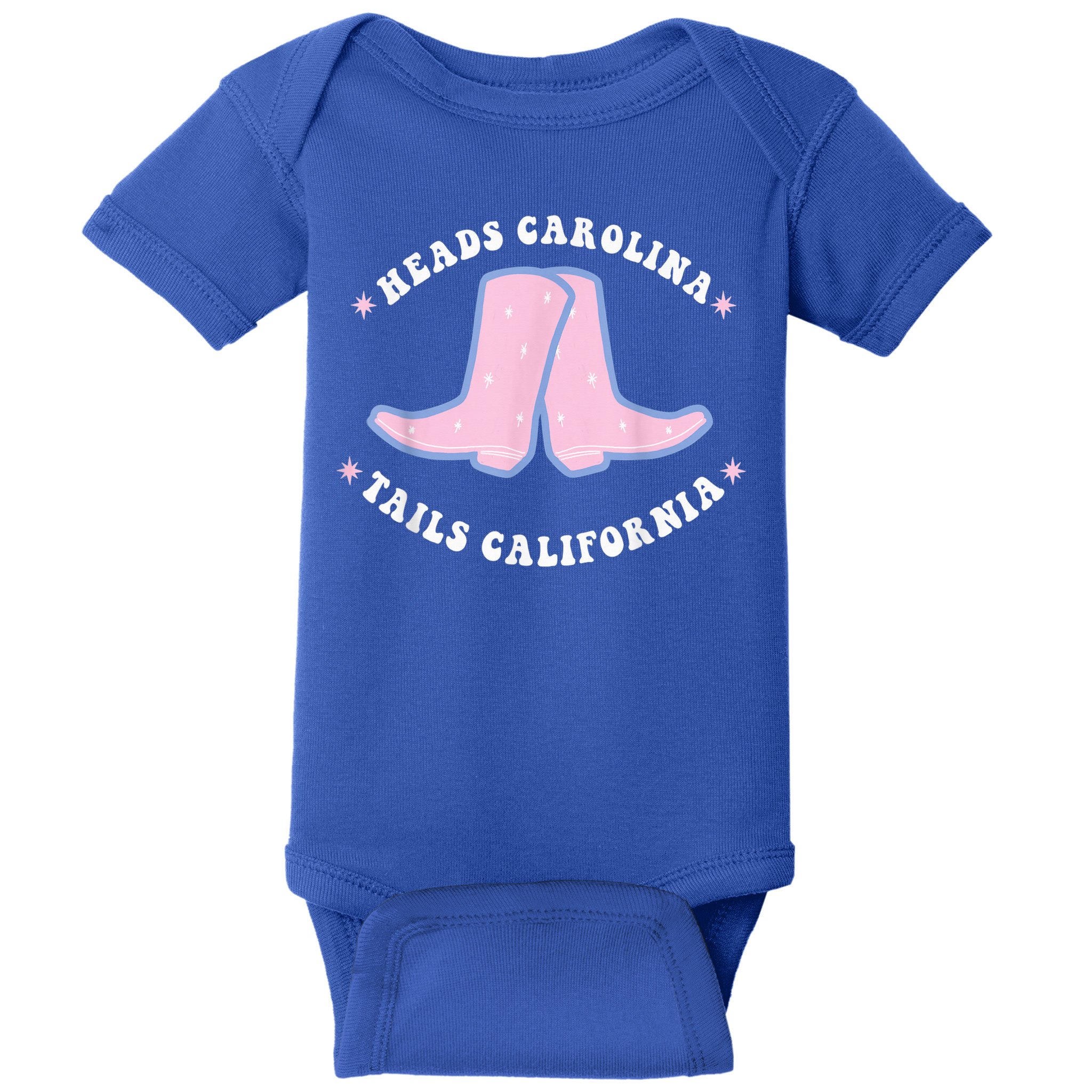 Cowgirl Boots Heads Carolina Tail California Western Country Baby Bodysuit