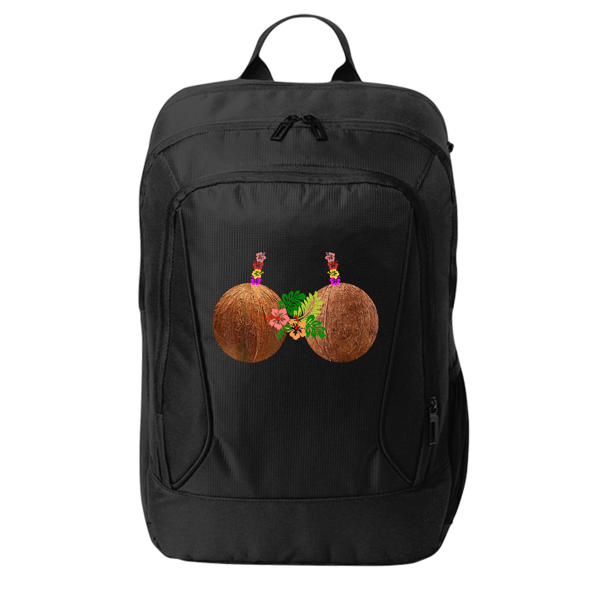 Coconut Bra Hawaii Luau Costume Funny City Backpack