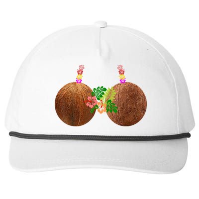 Coconut Bra Hawaii Luau Costume Funny Snapback Five-Panel Rope Hat