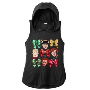 Coquette Bow Home Alone Christmas 90’S Comedy Ladies PosiCharge Tri-Blend Wicking Draft Hoodie Tank