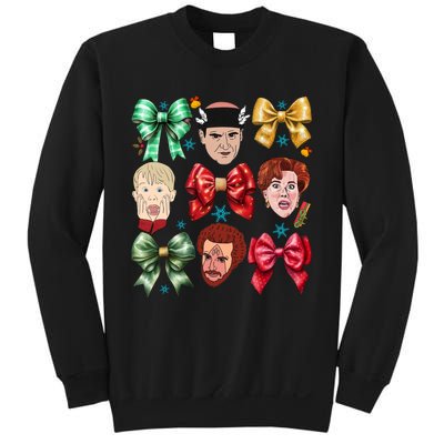 Coquette Bow Home Alone Christmas 90’S Comedy Sweatshirt