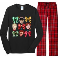 Coquette Bow Home Alone Christmas 90’S Comedy Long Sleeve Pajama Set